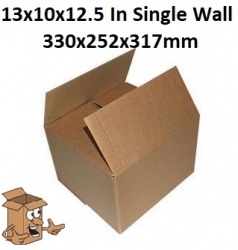 Cardboard boxes 13x10x12.5 inch SingleWall